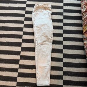 White House Black Market Silver Ankle Cropped Jeans
